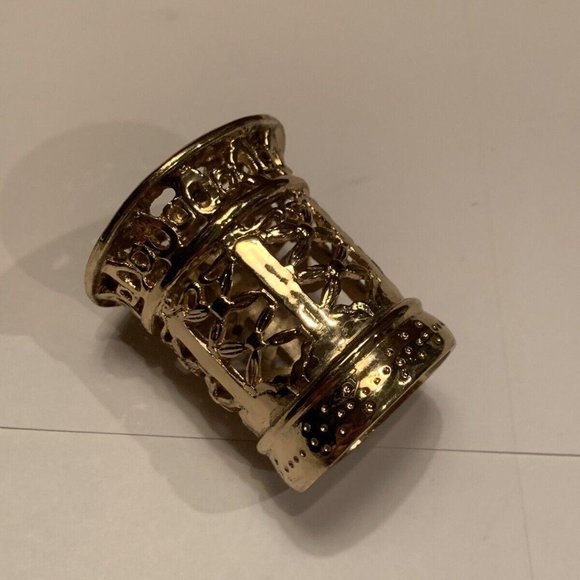 Ornate Gold Tone Wine Bottle Topper - Picture 9 of 12